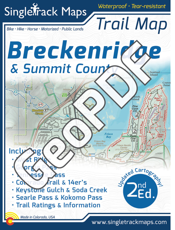 Breckenridge Trail Map Geo PDF Singletrack Maps